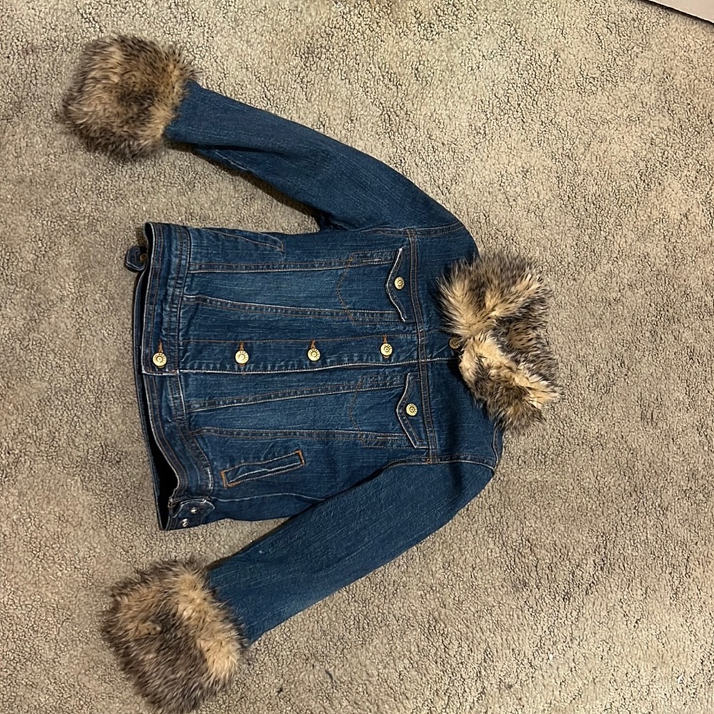 Girls place premium denim jacket